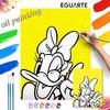 Disney Daisy Duck digital oil painting diy coloring handpainted handpainted filling home decoration gift art wall decor hobby supplies