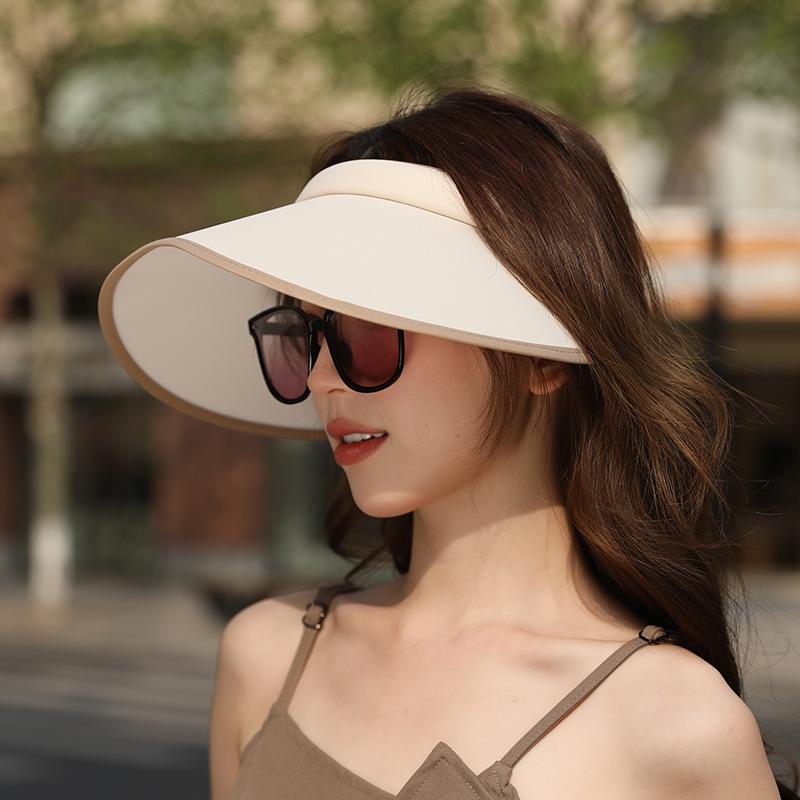Sunscreen Hat Women's New Summer Versatile Sunshade UPF50 + Empty Top Outdoor UV Protection Sun Hat