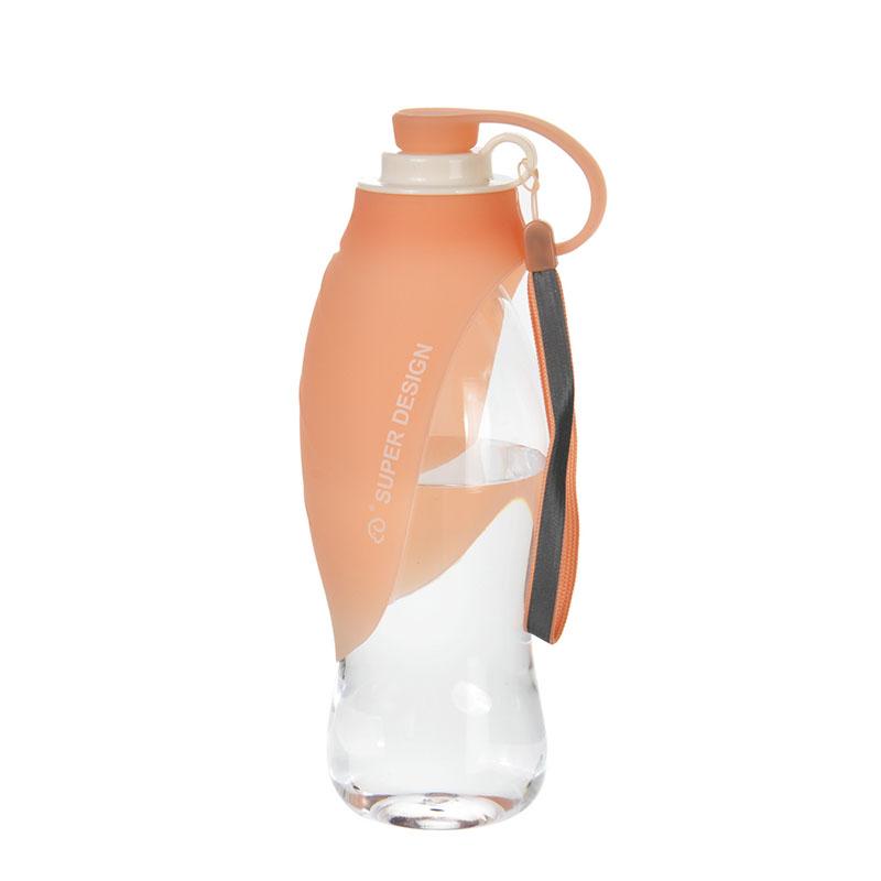 

Портативная бутылка для воды для собак, силиконовый герметичный диспенсер для воды для щенков и кошек, прогулочная поилка для маленьких и больших собак, товары для домашних животных 580ML