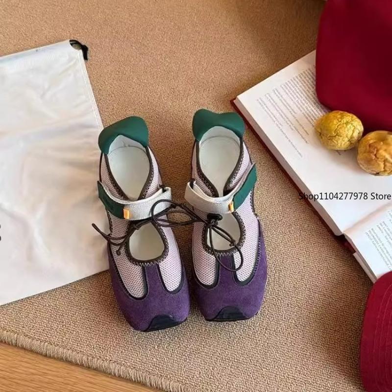 Fashion Bead Flats Casual Sneakers Woman Shoes Sport Loafers Summer 2025 New Trend Lace-Up Running Shoes Designer Comfort Zapatos Mujer