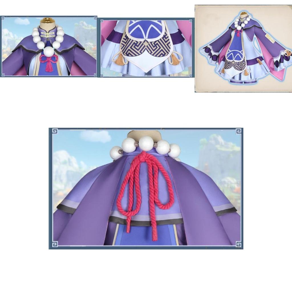 Halloween Genshin Impact Qiqi Cosplay Costume Accessories