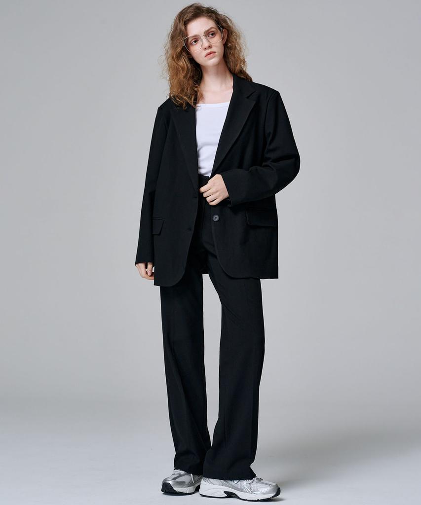 Marop 2115 Stretch Semi-Wide Pants (Black)