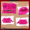 Cute Ugly Monster Plush Crossbody Bag Big Head Furry Shoulder Purse Funny Gift