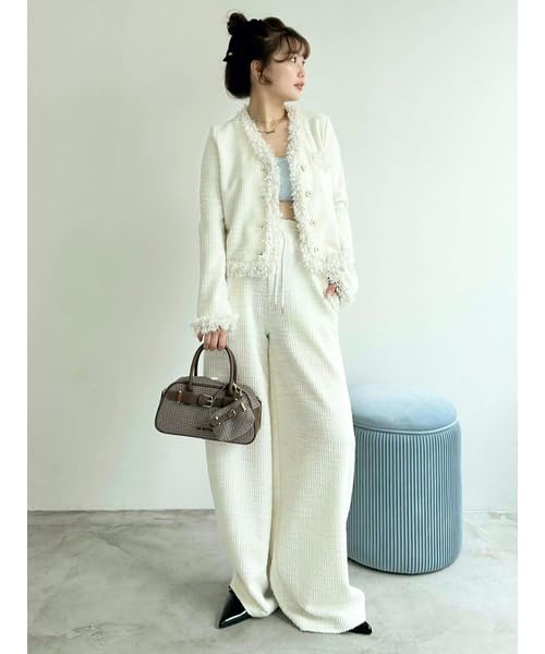 Lily Brown Mini Boston Bag LWGB259323 Check 2-Way Women's