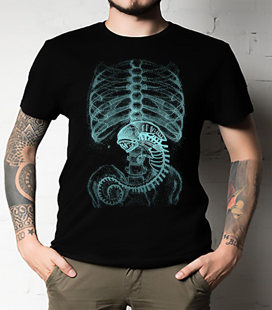 Alien x-ray Classic T-Shirt UNISEX ALL SIZE Unisex T-Shirt S