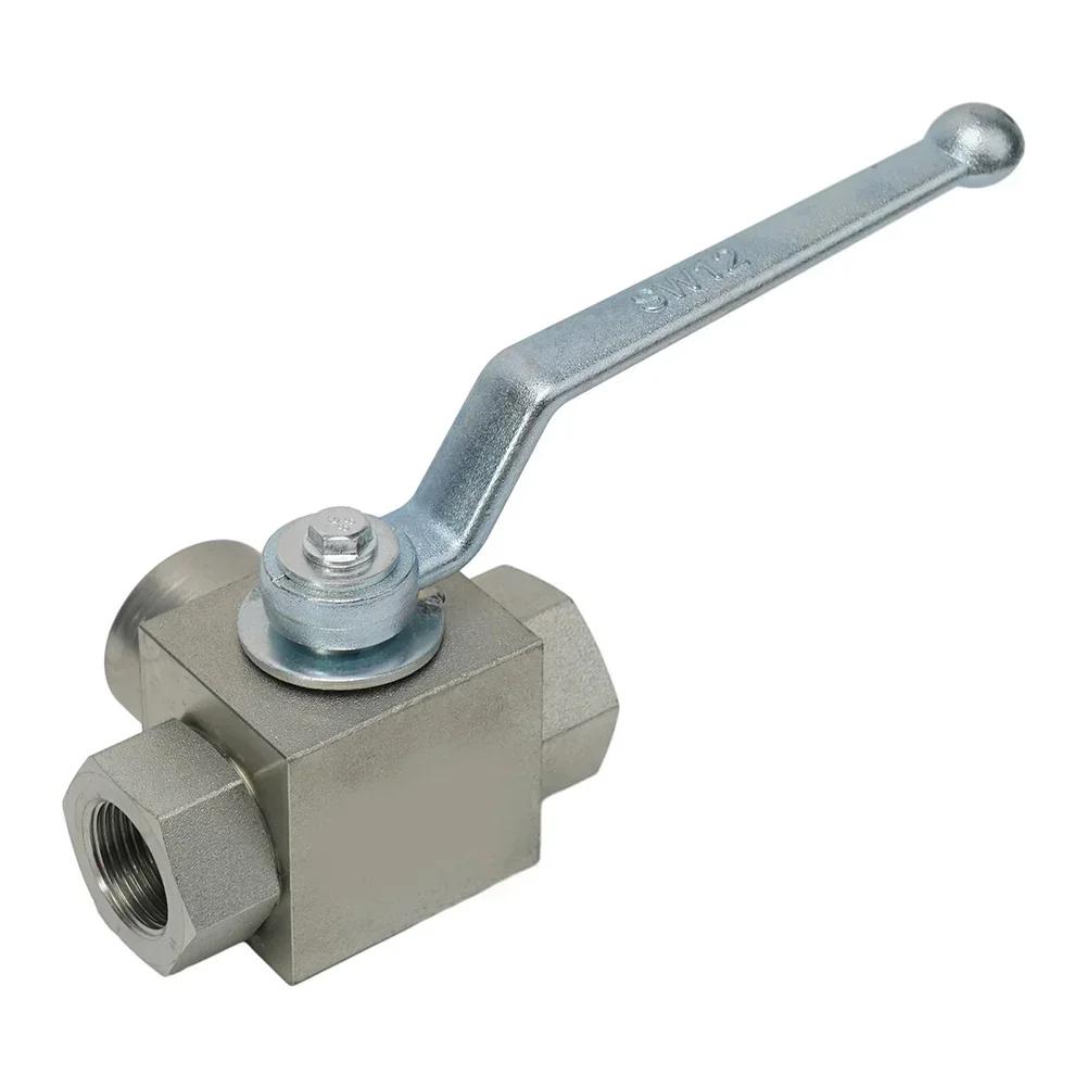 7250 PSI 3 Way High Pressure Hydraulic Carbon Steel Ball Valve With Alloy Handle