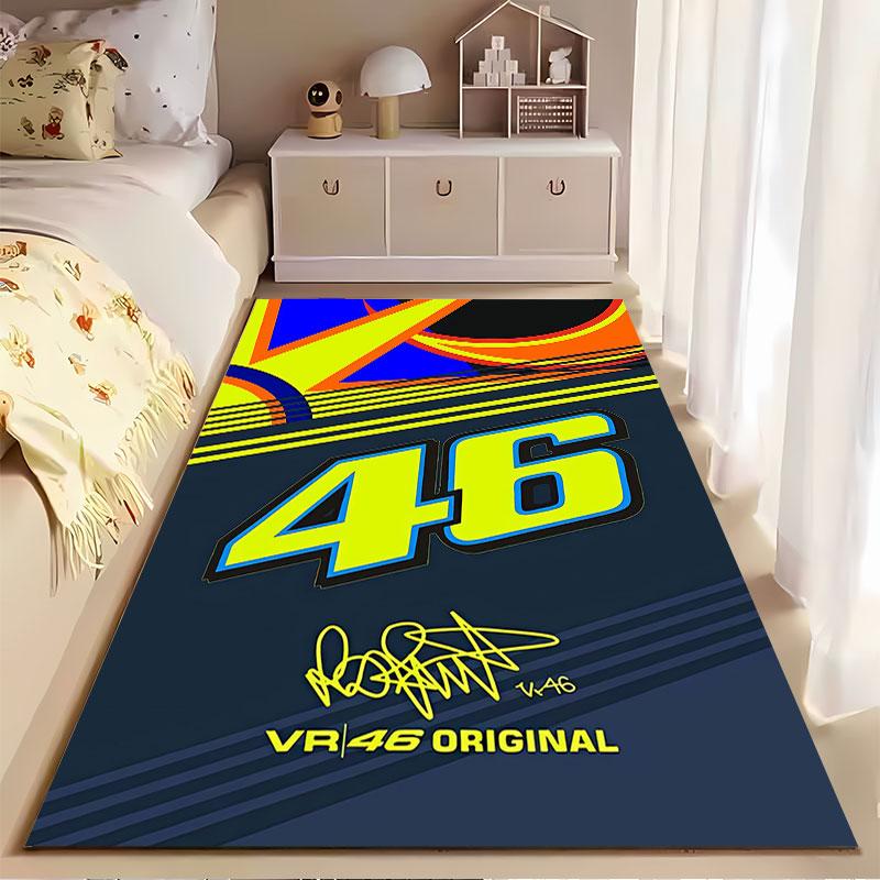 Racing Design VR46 Carpet Suitable As a Non-slip Mat for the Living Room or Bedroom Sofa