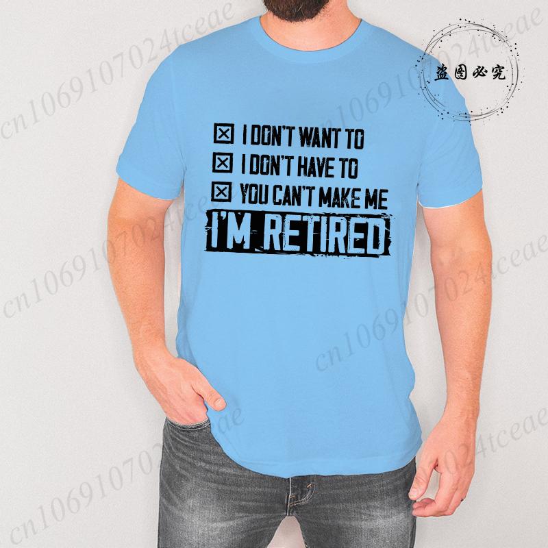 Retirement T-shirt Mens Retired Dad Mom Grandpa Grandma Shirt Retirement Funny Unisex Womens Mens Tee Shirt Clothing
