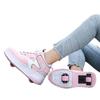 Student Runaway Shoes Double Wheel Children's Wheel Skates Men's and Women's Removable Ultra-light Version Shoes with Wheels