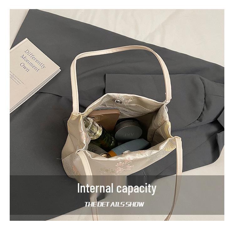 New Chinese Embroidery Single Shoulder Bag Women's Fashion Underarm Hanfu Tote