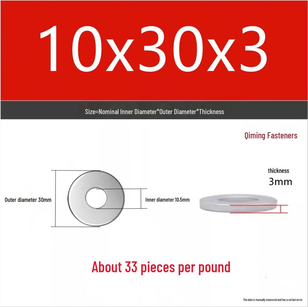 4.8 Grade Galvanized Iron Flat Washer M3-M40 Oversized Metal Screw Gasket Washer