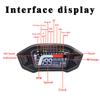 Universelles Motorradzubehör Digitales Geschwindigkeitsmesser-Instrumentenpanel Kilometerzähler Drehzahlmesser für Honda Grom Msx125 CB500F CRF250L