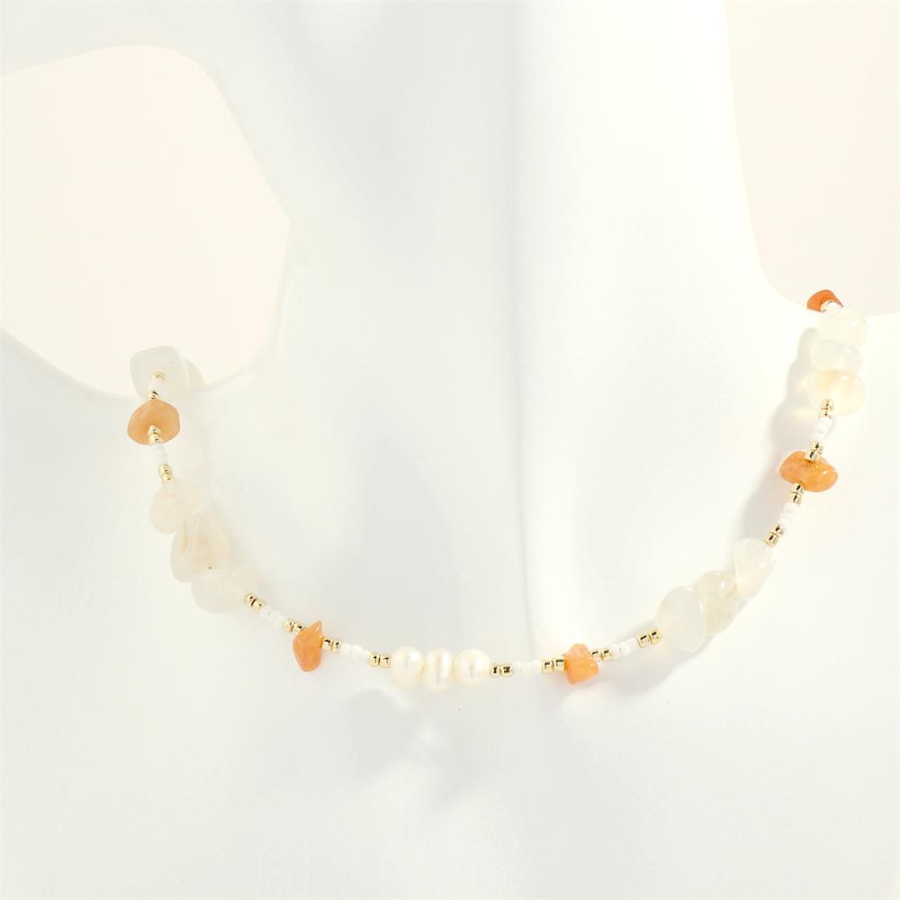 

Modern Chunky Stone Necklace With Irregular Shape Perfect For Trendy Fashionistas StyleA