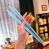 5 Pairs Colored Reusable Chopsticks, Fiberglass Chopsticks Set, Non-Slip, 25.5cm
