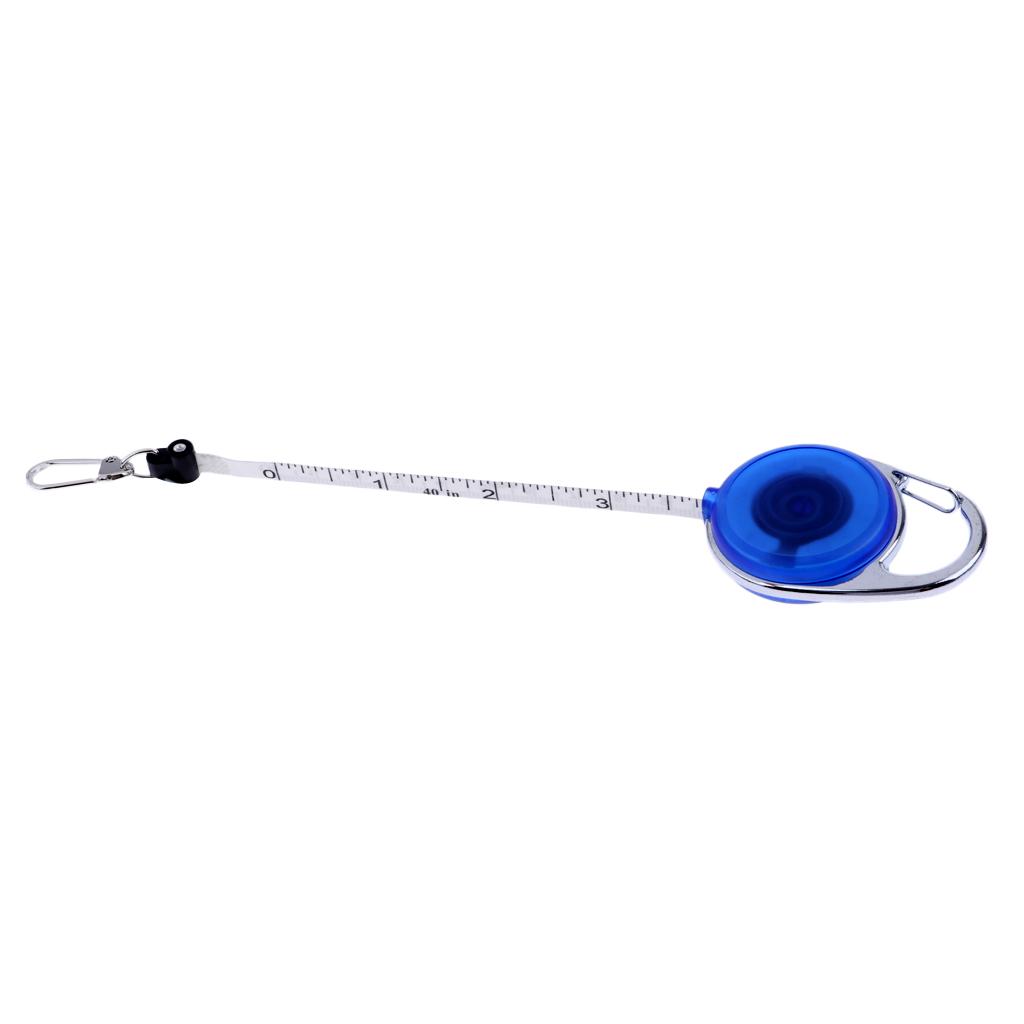 Fly Fishing Carabiner Tape Measure Zinger Combo Retractor Ruler Key
