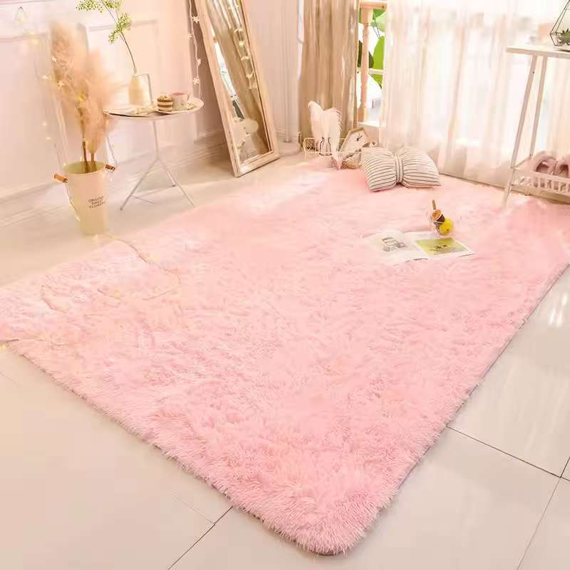 Tie-Dyed Fluffy Carpets For Living Room Decor Bedside Rug Warm Plush Floor Mats Children'S Room Play Mats Furry Carpet