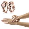 2Pcs/Set Fashion Flower Leaf Rhinestone Women Wedding Ring Jewelry Accessories