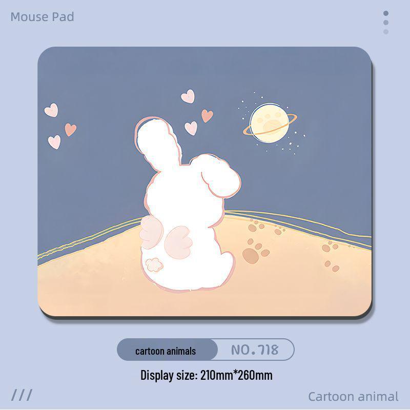 Cute Cartoon Mouse Pad with Hand Rest - Small & Thick for Desktop & Laptop