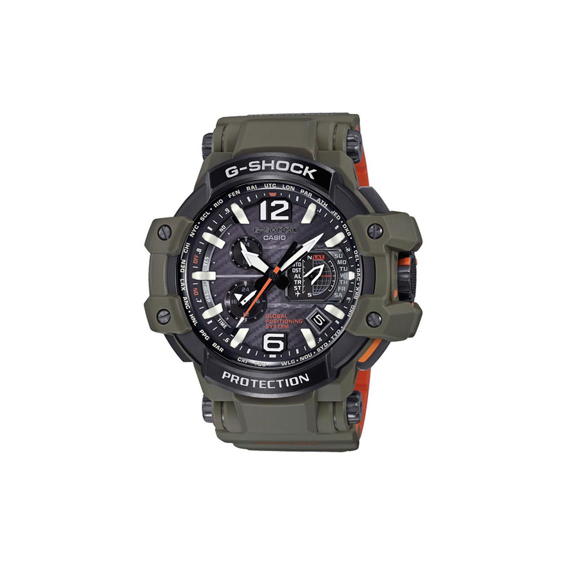 

CASIO Men Black Watch GPW-1000KH-3A2021 Olive Green Strap
