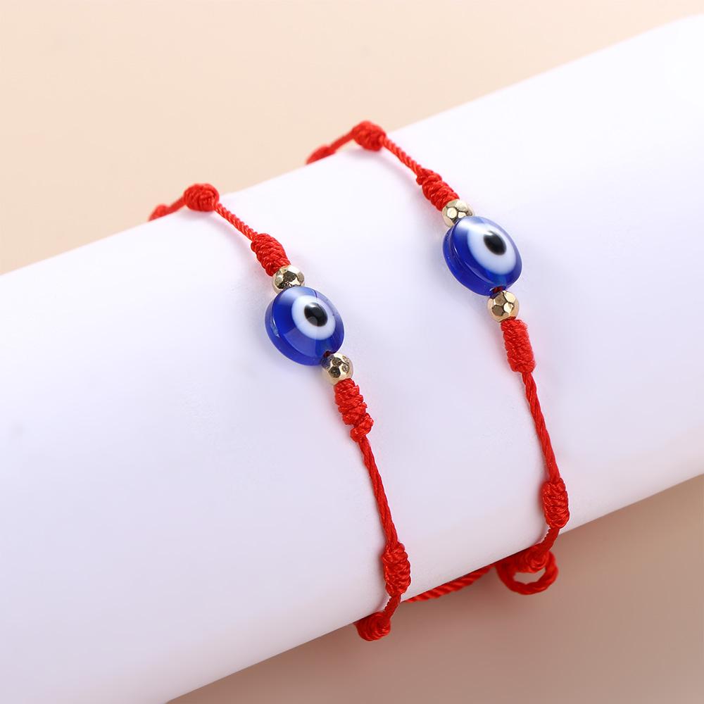 Glasses Seven Knots Hand-woven Bracelets Couple Bracelets Blue Eye Bracelets Braided Hand Ropes
