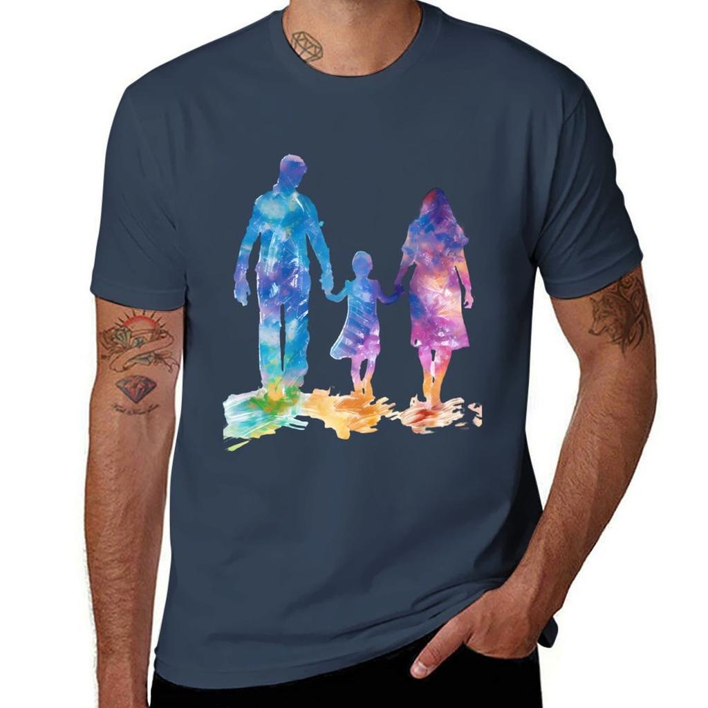 Father Mother And Daughter On A Picnic Tshirt Casual Loose Short Sleeve Tee For Unisex Tshirt
