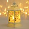 Illuminated Christmas Wind  Lamp Christmas Tree Santa Hanging Lamp  Christmas