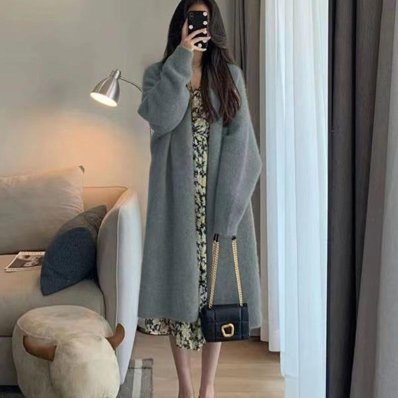 Women Fashion Long Cardigans for Autumn Casual Long Knitted Cardigan Women Sweater Coat New Cardigans Woman Clothes