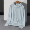 Ice silk sunscreen clothing for men's new men's summer UV protection breathable thin jacket outdoor fishing sunscreen clothing