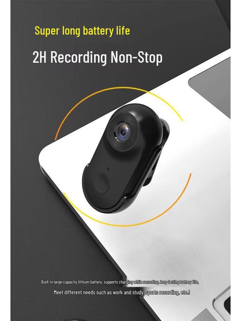360° Magnetic Thumb Camera: Upgraded WiFi Sports, Pet, and Travel Recorder