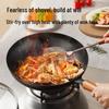 Sacon Uncoated Hammered Iron Wok