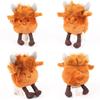 Highland Cattle Plush Toy Cartoon Stuffed Animal Doll Decorations Kids Gift