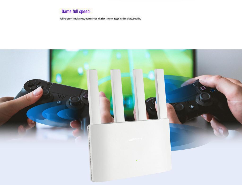 Mercury AX1500 Dual Band Wi-Fi 6 Gigabit Router A15G - Game Ready, IPV6 Compatible
