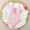 Women Monokini Sexy Tight Fit Sling Backless Design Summer Bohemian Beachwear Lace Design One-Piece Swimsuit