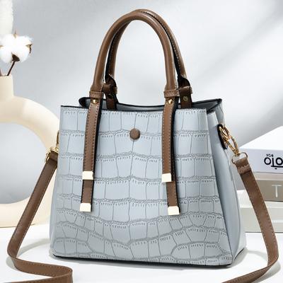 Crocodile Texture Shaping Large Capacity Western Style European and American Style Women's Big Bags Single Shoulder Crossbody