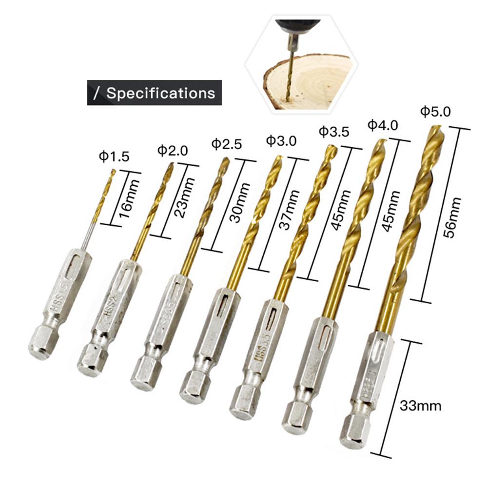 21pcs/set Socket Adapter Drill Bits Set Professional Drill Bits Socket Adapter Sleeve Woodworking Hand Tool for Thin Iron Sheet