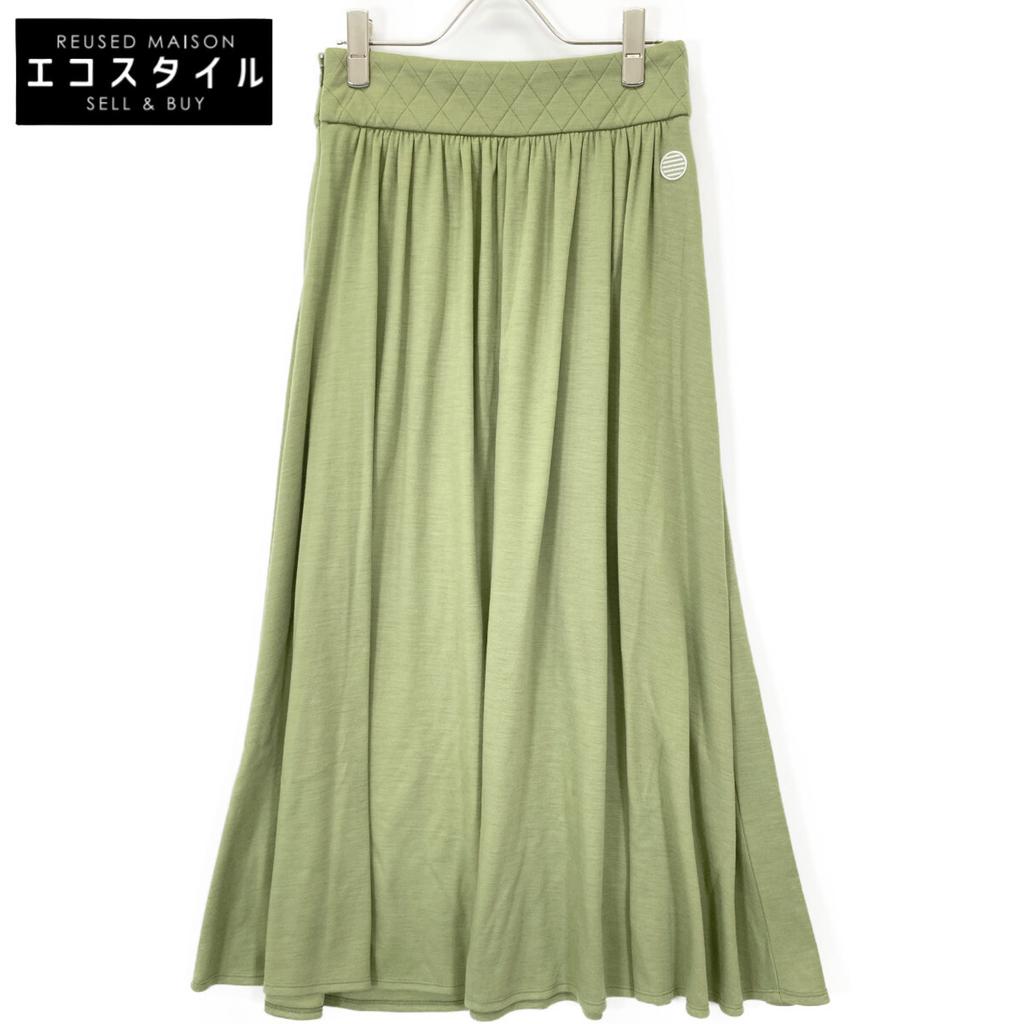 BORDERS At BALCONY BD2121P-2N-34 Green Gathered Skirt Skirt 36 greenUsed