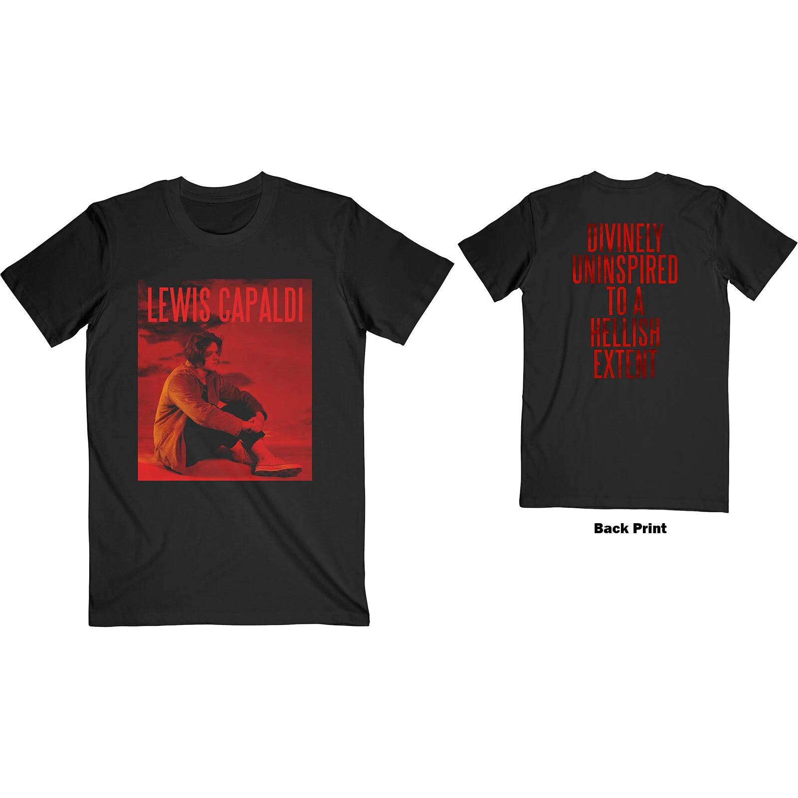 Lewis Capaldi Unisex T-Shirt Divinely Uninspired (Back Print) M