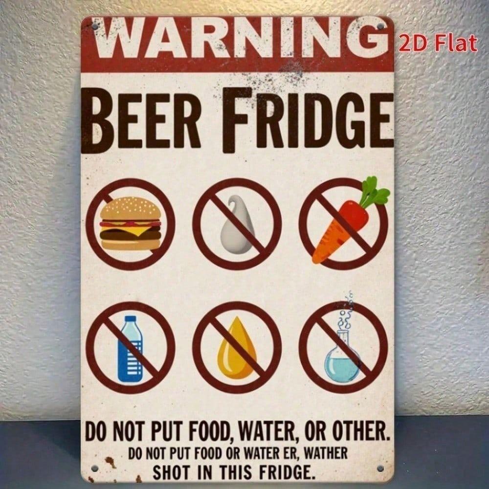 Vintage Beer Metal Sign 20x30 cm Fridge Magnet Retro Bar Garage Office Gift