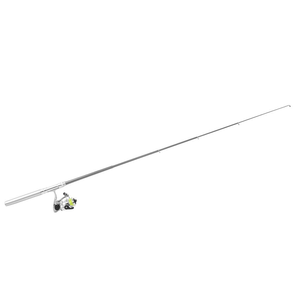 Portable   Pen Shape Fishing Rod Pole   Retractable Fishing Rod with Reel Wheel
