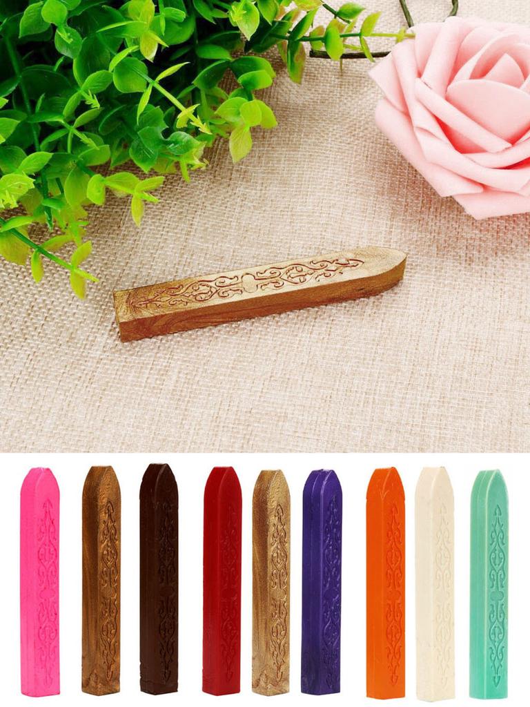 5PCS Vintage Manuscript Sealing Seal Wax Sticks Wicks For Postage Letter