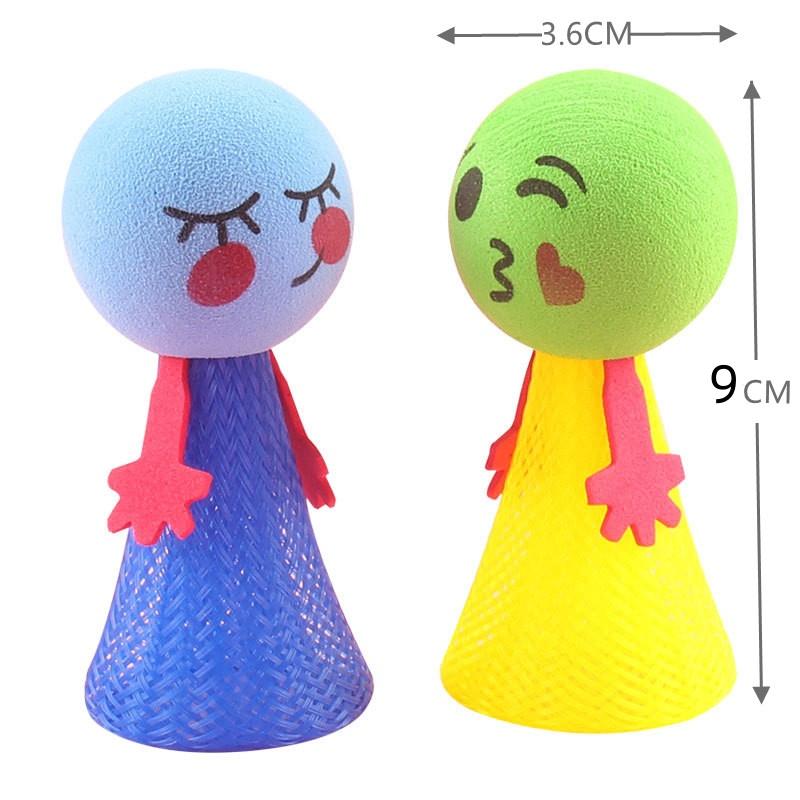Bouncing Plastic Doll Toy Children's Toy Random Multi Color Children's Baby Gift Jumping Bouncing Elf Party Birthday Flying Man