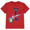 Women Summer Short Sleeve T Shirt Cool Cat Playing Guitar DesignCasual PrintComfortable And VersatileUnisex Style