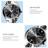 VA VA VOOM Ladies Quartz Watches Bracelet Watch For Women Business Casual Fashion Pointer Watch Wristwatches Bracelet Set Black Silver