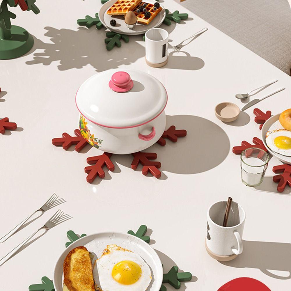 Foldable Tree Shape Trivets Decorative Table Insulation Pad Thicken Hot Pot Holders  Home