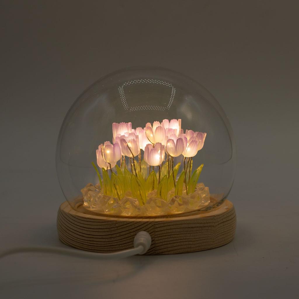 Floral Glow Garden Dome – 20 Tulips – LED USB