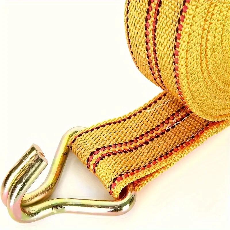 

Double Hook Cargo Straps Thickened Ratchet Straps Universal Retractor Tie Down Straps Trailer Strap Tensioner Safety Rope