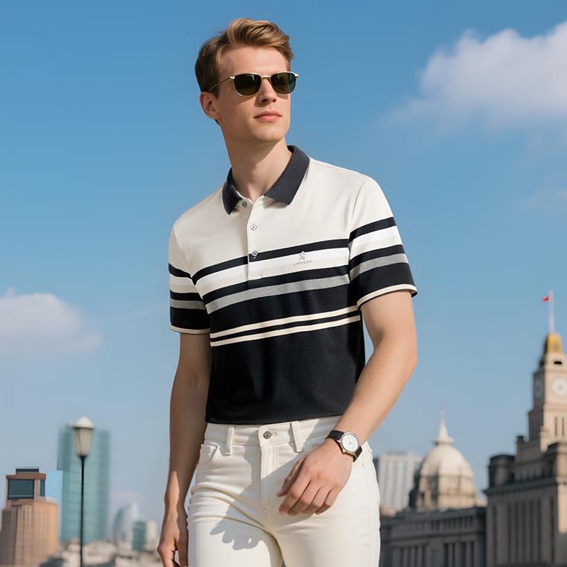 MONTAGUT Men s Waffle Ice Silk Polo Shirt 3XL/56