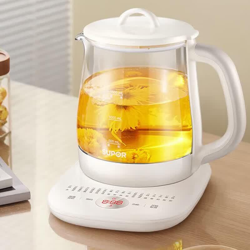 Supor 1.5L Multi-functional Glass Health Kettle CN plug (adapter included)
