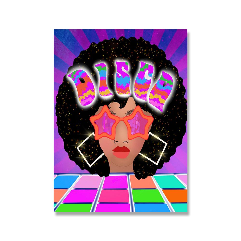 

Богемный Ретро Психоделический Плакат 60-х 70-х годов Дискотека Красочная Картина на Холсте Абстрактная Поза Йоги Настенная Картина Гостиная Домашний Декор 21x30cm No Framed