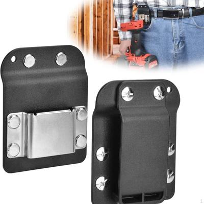 Drill Belt Clip Portable Holster Metal Hardware Tool for Construction Workers,